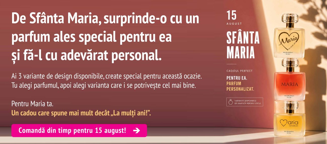 Campanie Parfum pentru Maria Ta, 2026, Parfum Personalizat Sibiu