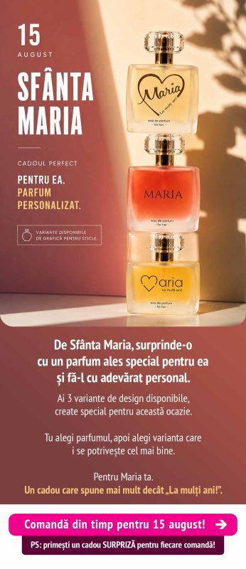 Campanie Parfum pentru Maria Ta, 2026, Parfum Personalizat Sibiu
